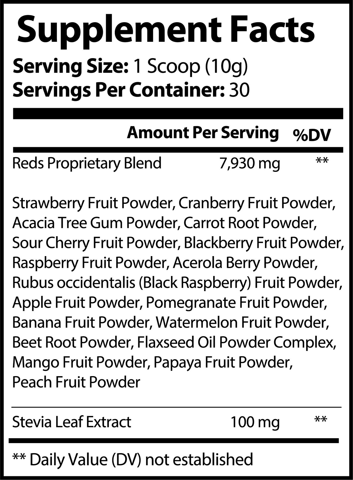 Recovery Reds Superfood