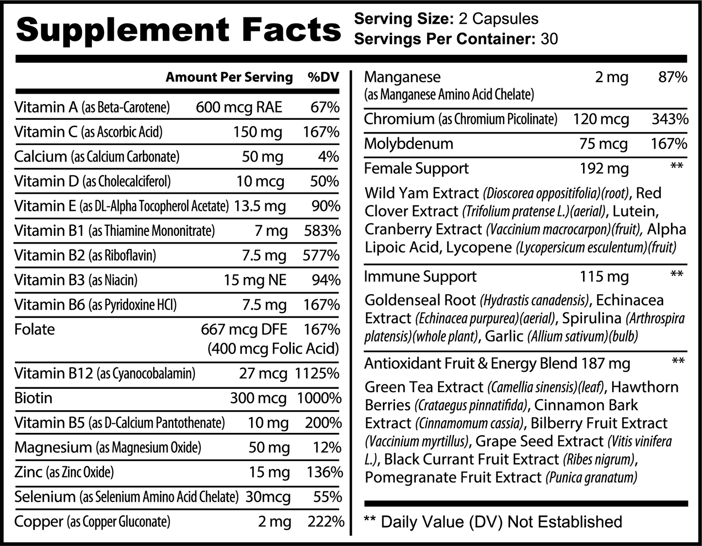 VitaMax+ (Daily Multivitamin For Women)